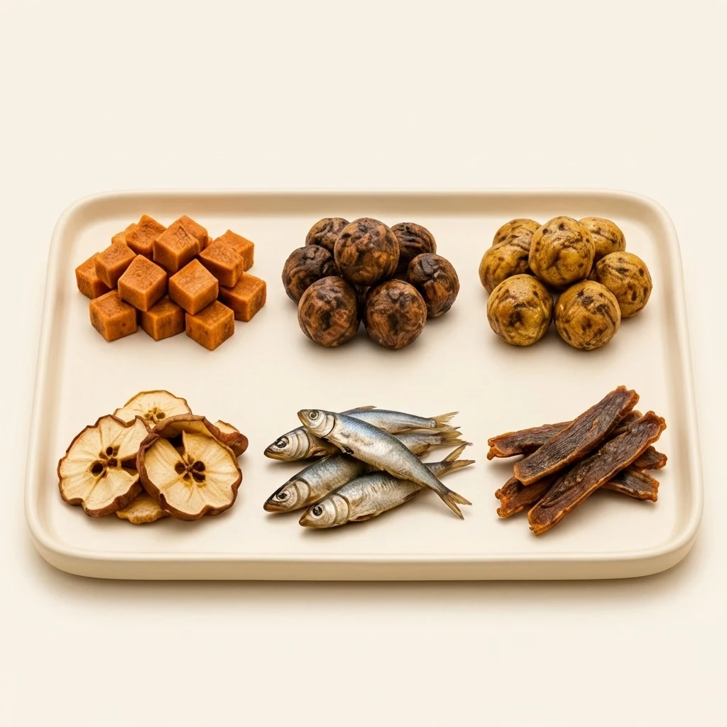 Assortment of MaxSua natural baked pet treats
